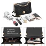 Stylish Quilted Crossbody Bag with Chain Strap