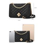 Stylish Quilted Crossbody Bag with Chain Strap
