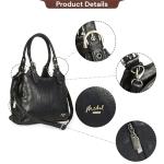 Mabel London Amelia Black Multi-Compartment Handbag