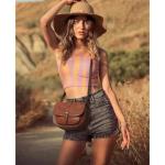 Chic Retro Brown Crossbody Handbag for Women