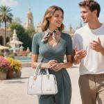 FORRICA Elegant Women's Shoulder Handbag - White