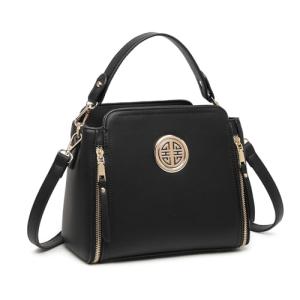 Miss Lulu Black Crossbody Handbag for Women