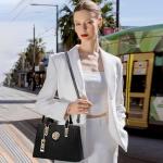 Nicole&Doris Elegant Women's Handbags - Black Crossbody Style