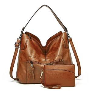 Gladdon Brown Hobo Bag and Wallet Set