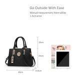 Nicole&Doris Elegant Women's Handbags - Black Crossbody Style