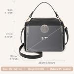Miss Lulu Black Crossbody Handbag for Women