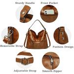 Gladdon Brown Hobo Bag and Wallet Set