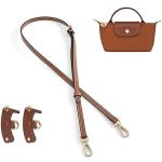 Jiesinlov Adjustable Leather Crossbody Strap - Brown Gold
