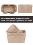 LEXSION Beige Bag Organizer for Speedy & Neverfull