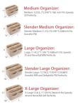 LEXSION Beige Bag Organizer for Speedy & Neverfull