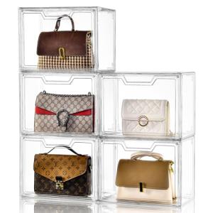Elegant Acrylic Handbag and Wallet Organizer Box