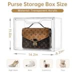 Elegant Acrylic Handbag and Wallet Organizer Box