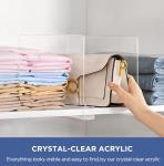HBlife Luxury Acrylic Closet Organizer Set