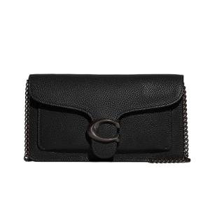 Coach Tabby Chain Clutch in Black