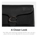 Coach Tabby Chain Clutch in Black