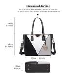 Miss Lulu V-Shape Lightweight Leather Tote Bag