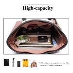 Miss Lulu V-Shape Lightweight Leather Tote Bag