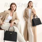 RAINSMORE Women's 3-Piece Leather Handbag Set