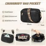 RAINSMORE Women's 3-Piece Leather Handbag Set