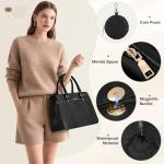 RAINSMORE Women's 3-Piece Leather Handbag Set