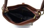 Elegant Brown Leather Shoulder Bag for Women