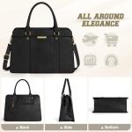 RAINSMORE Women's 3-Piece Leather Handbag Set