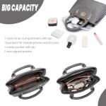 Miss Lulu Women's Grey Top Handle Shoulder Bag