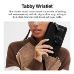 Coach Black Polished Pebble Tabby Wristlet