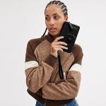 Coach Black Polished Pebble Tabby Wristlet