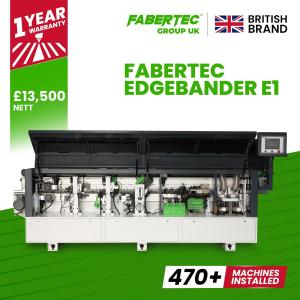 Fabertec E1 Edgebander with Pre-Milling Feature