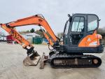 Doosan DX55 5.5T Excavator with 4 Buckets