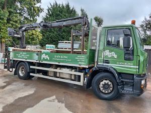 Iveco 18-Ton Double Dropside Atlas Hiab Crane