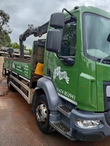 Daf LF 16T Aluminum Double Dropside Hiab Crane