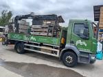 Daf LF 16T Aluminum Double Dropside Hiab Crane