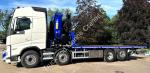 Volvo FH 8X2 Truck with HIAB Crane