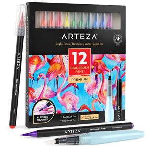 Arteza 12-Piece Blendable Brush Pen Set