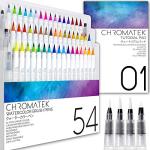 54 Watercolor Brush Pens with Blending Tools