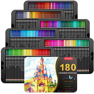 180-Color Soft Core Pencils for Adult Coloring