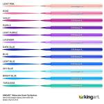 KINGART 36-Piece Watercolor Brush Markers Set