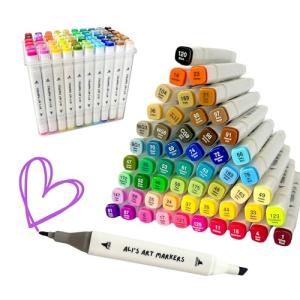 Ali's 60 Color Double Tip Alcohol Markers