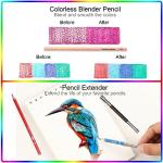 75 Pack Vibrant Colored Pencils for Adult Coloring