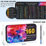 160 Vibrant Watercolor Pencils for Creative Fun