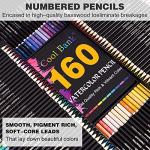 160 Vibrant Watercolor Pencils for Creative Fun
