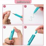 12-Pack Retractable Gel Pens for Adult Coloring