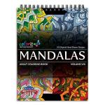 ColorIt Mandalas Volume VIII Adult Coloring Book, 50 Patterns
