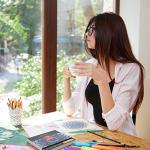 Arteza 72-Sheet Mandala Adult Coloring Book, 6.4 x 6.4