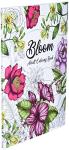 Blooming Adult Coloring Book: 50+ Relaxing Floral Designs