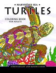 Stress-Relief Sea Turtles Coloring Book for Adults