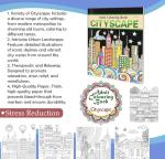 Cityscape & Countryside Adult Coloring Book Set