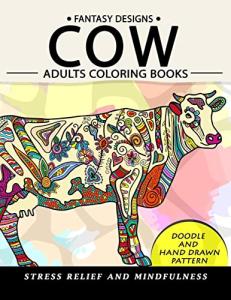 Cow Coloring Book for Adults: Stress Relief Fun